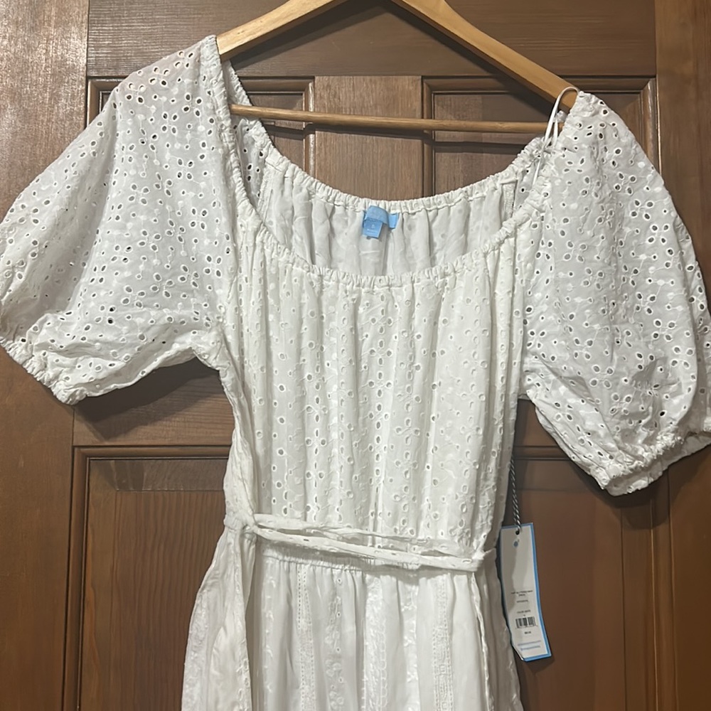 Draper James White Eyelet Maxi Dress - Picture 3 of 7